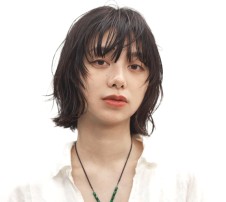 ラフパーマのウルフボブ